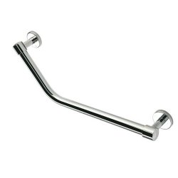 Ajax 475mm Chrome Angled Bathroom Grab Rail