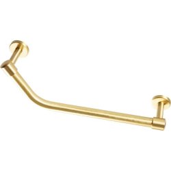 Ajax 475mm Brushed Brass Angled Bathroom Grab Rail