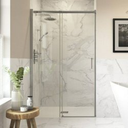 Ajax Reni 8mm Sliding 1400mm Shower Door in Chrome