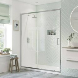 Ajax Tori 8mm Sliding 1100mm Shower Door in Chrome