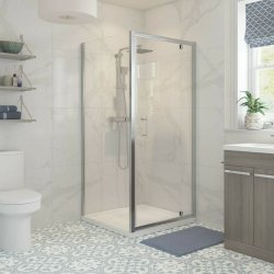 Ajax Keah 6mm Chrome 700mm Pivot Shower Door