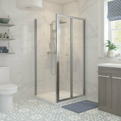 Ajax Keah 6mm Chrome 800mm Bifold Shower Door