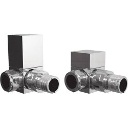 Ajax Square Chrome Corner Radiator Valves