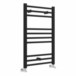 Ajax Kenwick 800 x 500mm Matt Black Straight Towel Warmer