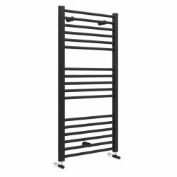 Ajax Kenwick 1200 x 600mm Matt Black Straight Towel Warmer