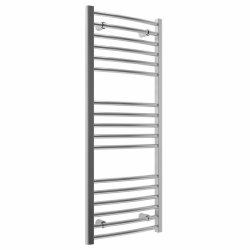 Ajax Kenwick 1200 x 500mm Chrome Curved Towel Warmer