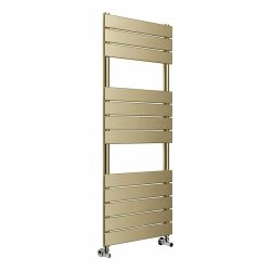 Ajax Dovedale 1200 x 500mm Brushed Brass Square Ladder Towel Warmer