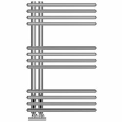 Ajax Blundell 800 x 500mm Chrome Round Ladder Towel Warmer