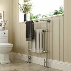 Ajax Brackenborough 963 x 673mm Chrome Traditional Radiator