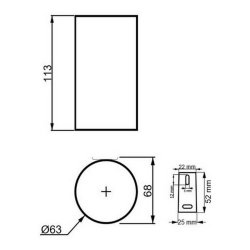 Ajax Bradley Matt Black Wall Mounted Tumbler Holder