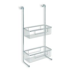 Ajax Riseholme Chrome 2 Tier Corner Shower Baskets