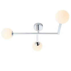 Ajax Hibaldstow Chrome Ceiling Bathroom Light