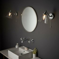 Ajax Belleau Chrome Wall Bathroom Light