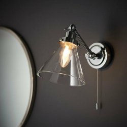 Ajax Belleau Chrome Wall Bathroom Light