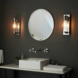 Ajax Hallington Chrome Wall Bathroom Light