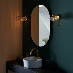 Ajax Laceby Brushed Brass Wall Bathroom Light