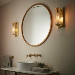 Ajax Hallington Brushed Brass Wall Bathroom Light