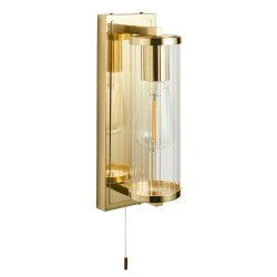 Ajax Hallington Brushed Brass Wall Bathroom Light