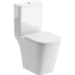 Ajax Weelsby Rimless Close Coupled Open Back Short Projection WC and Seat