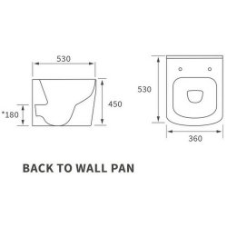 Ajax Weelsby Rimless Comfort Height Back to Wall WC and Seat