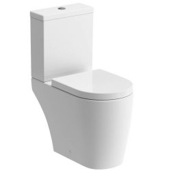 Ajax Caistor Rimless Close Coupled Open Back WC and Seat