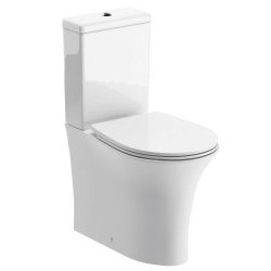 Ajax Donnington Rimless Close Coupled Closed Back WC and Seat