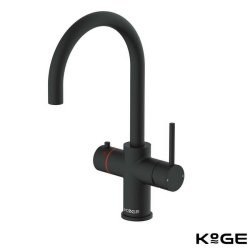 Scudo KoGE 3 in 1 Swan Spout Boiling Water Tap in Matt Black