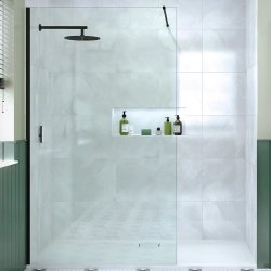 Merlyn 400mm Matt Black 8mm Wetroom Panel