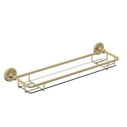 Roper Rhodes Avening Brushed Brass Glass Shelf