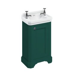 Burlington Cloakroom 510mm Vanity Unit with Basin in Matt Green