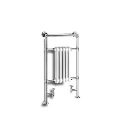 Reina Oxford White Chrome Designer Towel Rail 960 x 538mm