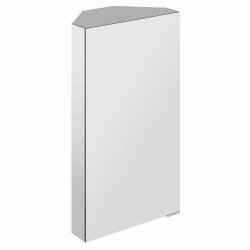 HiB Eris 40 Single Door Corner Bathroom Mirror Cabinet