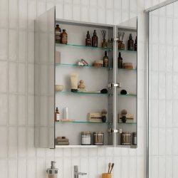 HiB Eris 50 Slim Bathroom Mirrored Cabinet 48300