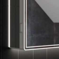 HiB Isoe 50 LED Illuminated Bathroom Cabinet 54300