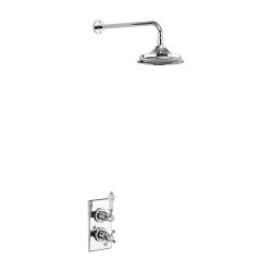 Burlington Trent Concealed Shower in Chrome with Fixed Head