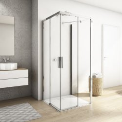 Kudos Divera 1000 x 1000mm Chrome Corner Entry Shower Enclosure K22SE2B10050070001