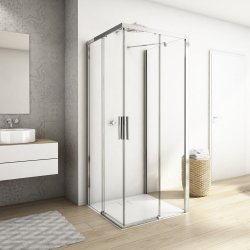 Kudos Divera 800 x 8800mm Chrome Corner Entry Shower Enclosure K22SE2B08006070001