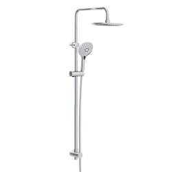 Bristan Flute Chrome Shower Kit with Rigid Riser