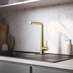 Bristan Pine Brushed Brass Easyfit Kitchen Sink Mixer PNEEFSNKBB