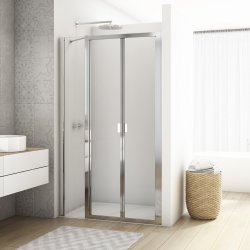 Kudos Divera 760mm Chrome Bifold Shower Door Alcove K22K07650070001