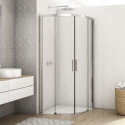 Kudos Divera 800 x 800mm Chrome Quadrant Shower Enclosure