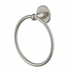 Burlington Brushed Nickel Towel Ring