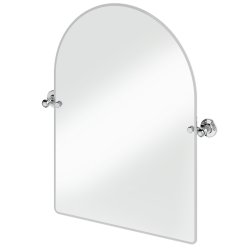 Burlington Traditional Arch Mirror in Chrome 750 x 550mm