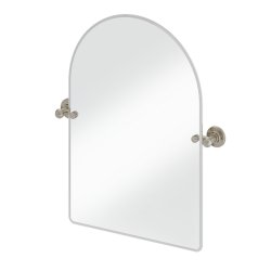 Burlington Traditional Arch Mirror in Brushed Nickel