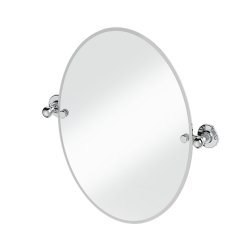 Burlington Traditional Oval Mirror in Chrome