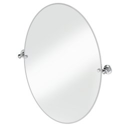 Burlington Traditional Oval Mirror in Chrome 800 x 600mm