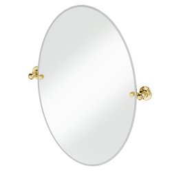 Burlington Traditional Oval Mirror in Gold 700 x 500mm