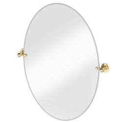 Burlington Traditional Oval Mirror in Gold 800 x 600mm