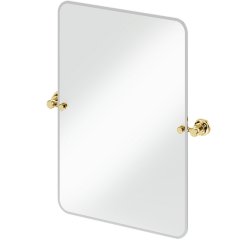 Burlington Traditional Rectangular Mirror in Gold