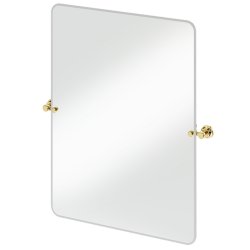 Burlington Traditional Rectangular Mirror in Gold 850 x 650mm